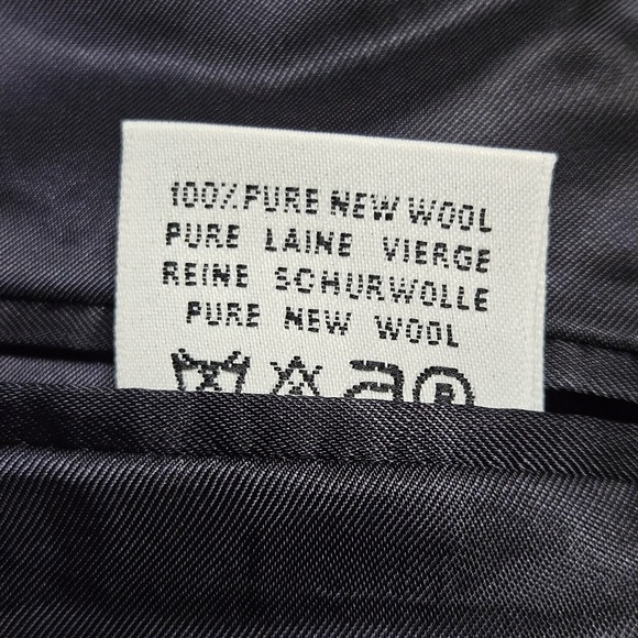 Canali Italy 100% Wool Dark Navy 1 Piece Suit Blazer 54L 13320/00 Gold Buttons - Picture 11 of 12